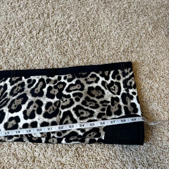 Goldbergh Ski Suit Jumpsuit Lynx Jaguar Leopard Roar Print US 8 Brown Black - Picture 8 of 11